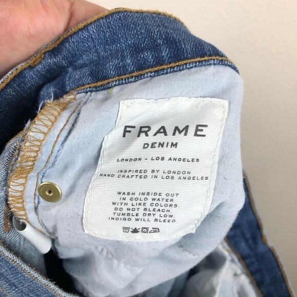 FRAME Denim Le Garcon Boyfriend Fit Jeans Brooks Wash 26 - Picture 9 of 10